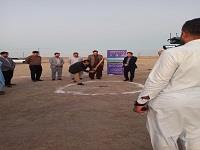 شرکت  در مراسم کلنگ زنی نخستین مزرعه پرورش متراکم میگو در استان سیستان و بلوچستان